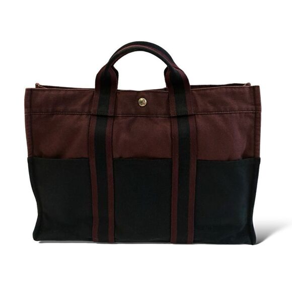 HERMÈS Toile Fourre-Tout MM Tote Bag - Picture 6 of 11